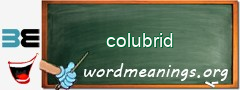 WordMeaning blackboard for colubrid